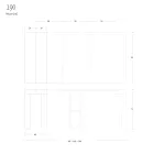 Console extensible jusqu'à 290 cm en bois mélaminé Made in Italy - Paride Viadurini