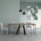 Console extensible jusqu'à 300 cm avec pieds finition ours fabriquée en Italie - Destino Viadurini