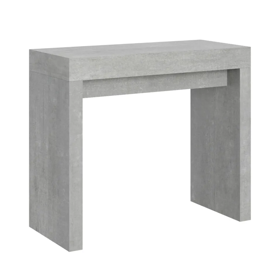 Console extensible jusqu'à 300 cm avec support à 2 pieds fabriquée en Italie - Phantom Viadurini