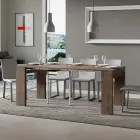 Console extensible jusqu'à 300 cm avec support à 2 pieds fabriquée en Italie - Phantom Viadurini