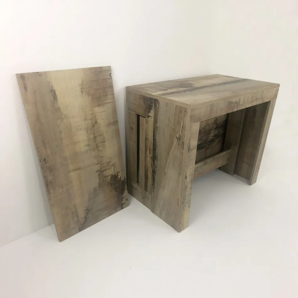 Console extensible à 300 cm de l'entrée ou du salon en bois - Katharina Viadurini