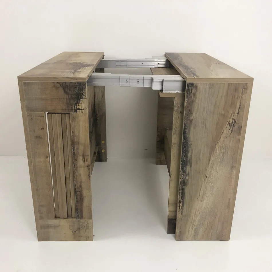 Console extensible à 300 cm de l'entrée ou du salon en bois - Katharina Viadurini