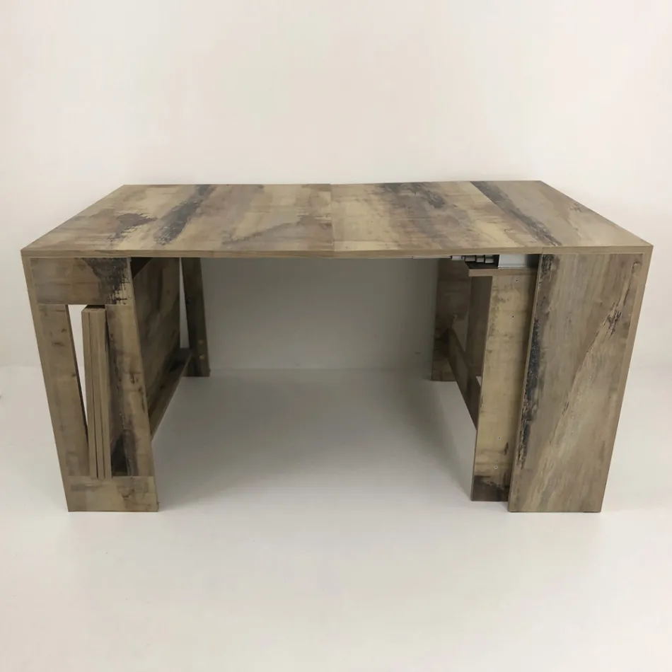 Console extensible à 300 cm de l'entrée ou du salon en bois - Katharina Viadurini