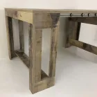 Console extensible à 300 cm de l'entrée ou du salon en bois - Katharina Viadurini