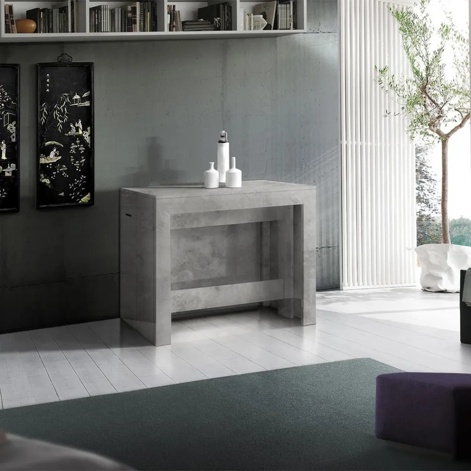 Console extensible à 300 cm de l'entrée ou du salon en bois - Katharina Viadurini