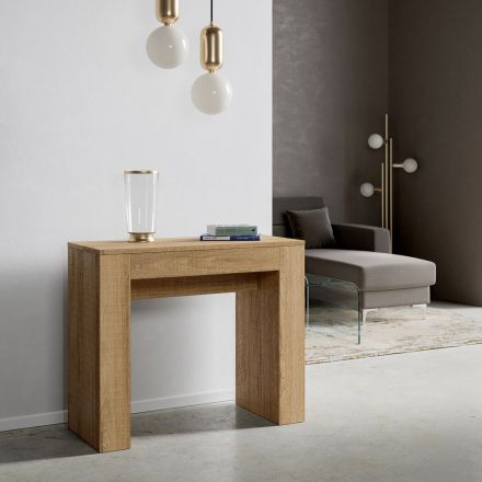 Console extensible jusqu'à 302 cm avec support central Made in Italy - Bottes Viadurini