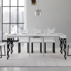 Console extensible avec pieds en fer modernes fabriquées en Italie - Palazzo Viadurini