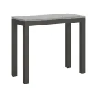 Console extensible de design moderne en bois et fer fabriquée en Italie - Jamais Viadurini