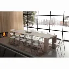 Console extensible jusqu'à 295 cm en mélaminé pliable Uri Viadurini