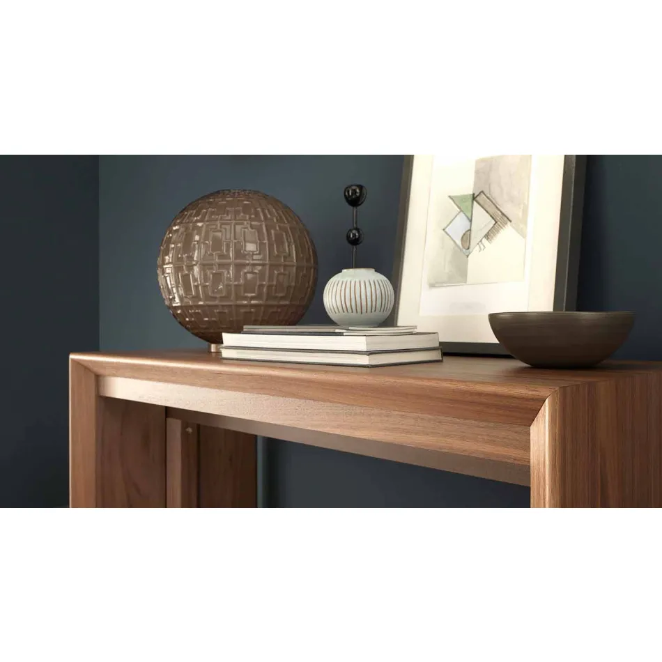 Console extensible jusqu'à 295 cm en bois design Made in Italy - Temocle Viadurini
