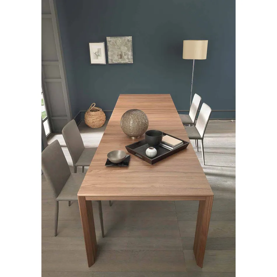 Console extensible jusqu'à 295 cm en bois design Made in Italy - Temocle Viadurini