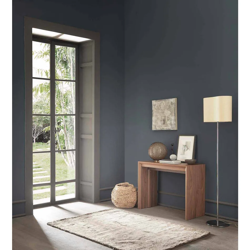 Console extensible jusqu'à 295 cm en bois design Made in Italy - Temocle Viadurini