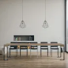 Console Extensible jusqu'à 300 cm avec Structure Anthracite Fabriquée en Italie - Giant Viadurini