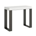 Console Extensible jusqu'à 300 cm avec Structure Anthracite Fabriquée en Italie - Giant