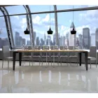 Console Extensible jusqu'à 300 cm en Microparticules de Bois Made in Italy – Flamber Viadurini