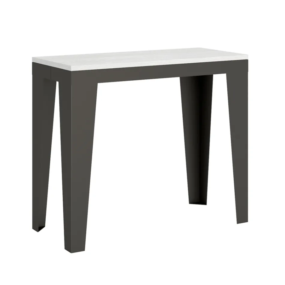 Console Extensible jusqu'à 300 cm en Microparticules de Bois Made in Italy – Flamber Viadurini