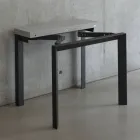 Console extensible jusqu'à 90 cm en mélamine et métal Made in Italy - Sac Viadurini