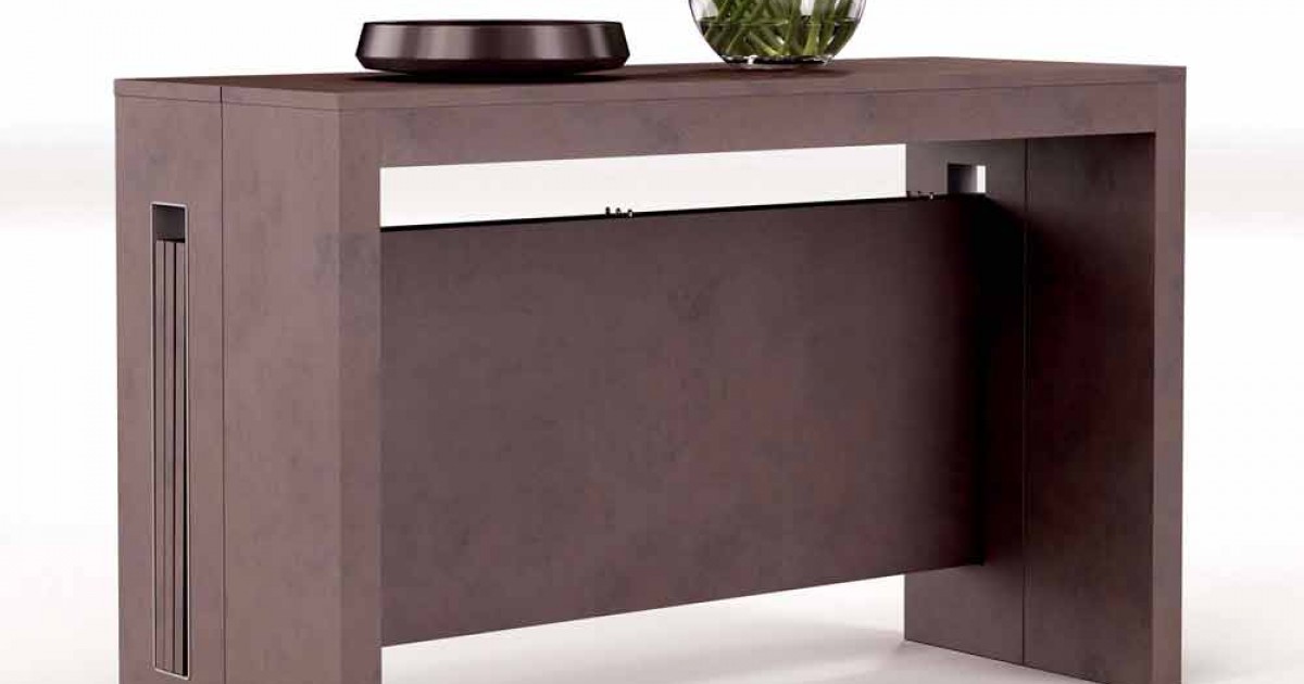 Console extensible moderne Ussana, avec rallonges intégrées