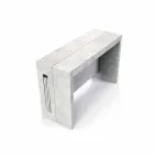 Console extensible en mélaminé avec extensions Ussana intégrées Viadurini