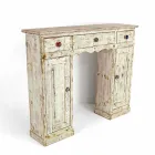 Consolle artisanale en bois de sapin massif Fabriqué en Italie - Carminia Viadurini