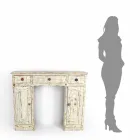 Consolle artisanale en bois de sapin massif Fabriqué en Italie - Carminia Viadurini