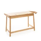 Console avec bureau PC en MDF et bois - Football Viadurini