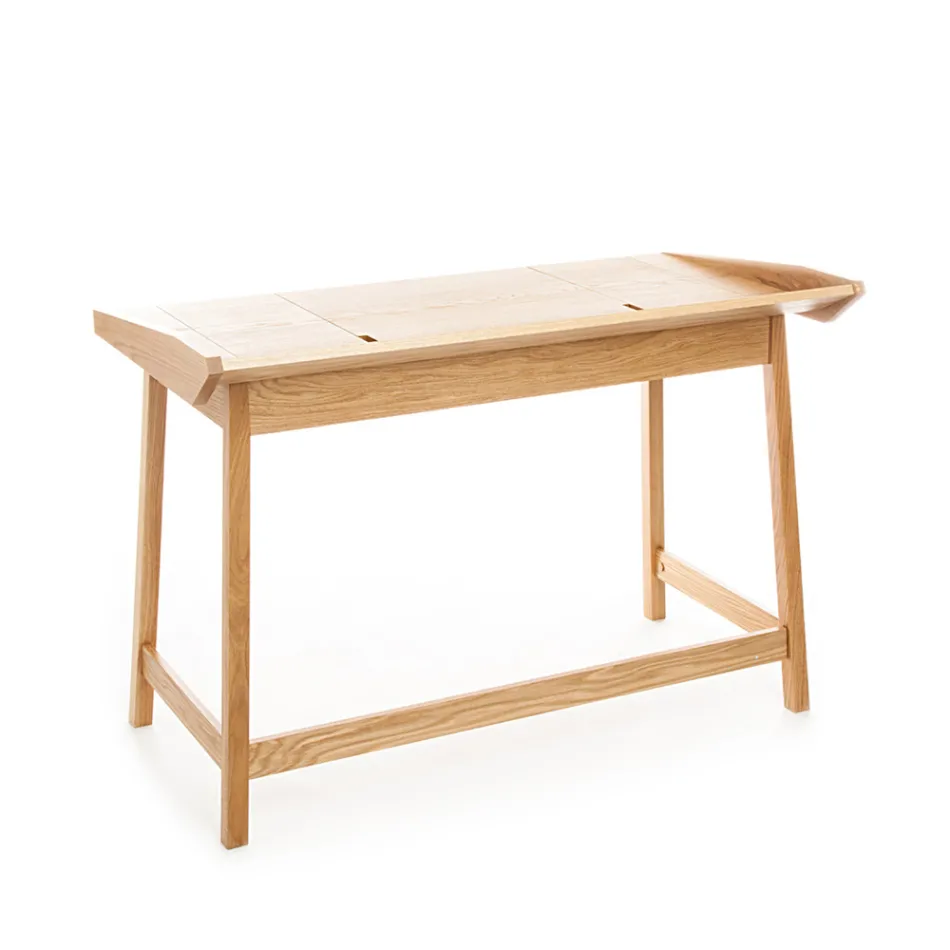 Console avec bureau PC en MDF et bois - Football Viadurini