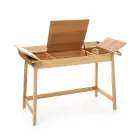 Console avec bureau PC en MDF et bois - Football Viadurini