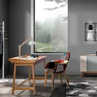 Console avec bureau PC en MDF et bois - Football Viadurini