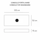Console de salle de bain avec vasque et étagère en grès cérame 4 finitions - Ramina Viadurini