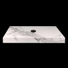 Console de salle de bain avec vasque et étagère en grès cérame 4 finitions - Ramina Viadurini