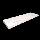 Console de salle de bain avec vasque et étagère en grès cérame 4 finitions - Ramina Viadurini