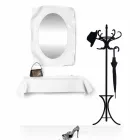 Console design moderne drapé souhait plexi blanc Viadurini