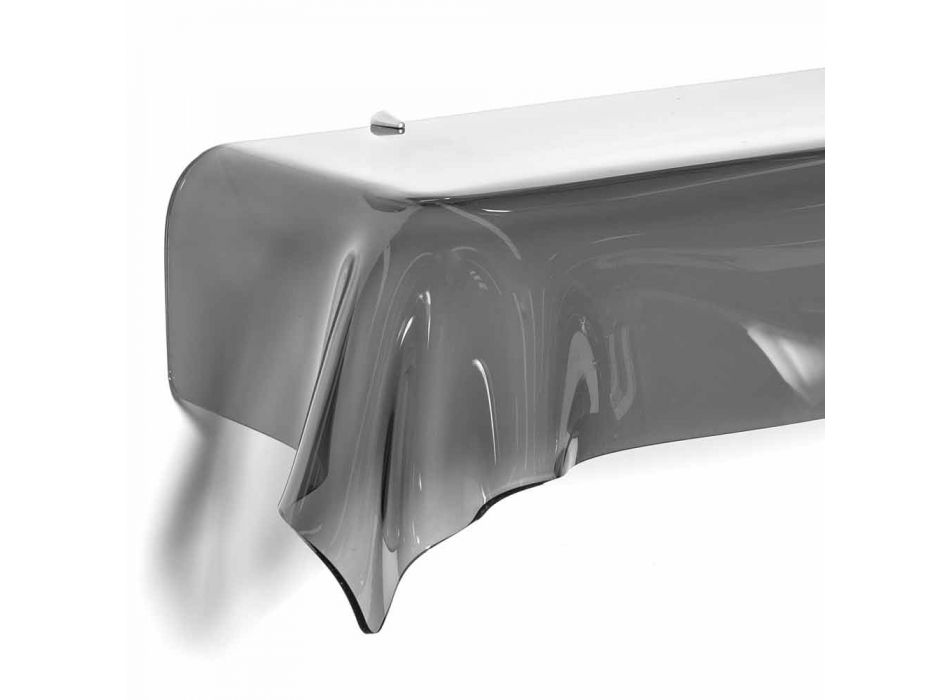 Console design moderne pat transparente en plexiglas fumé. Rêves drapé Viadurini