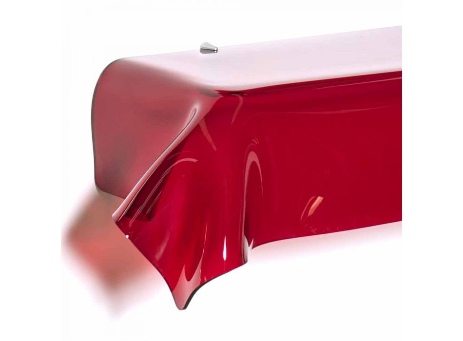 Console design moderne pat transparent plexi rouge. Rêves drapé Viadurini