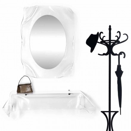 Console plexiglass un design moderne drapé de souhaits Viadurini