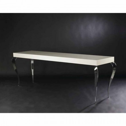 Console design avec quatre jambes en MDF et de l'acier Luigi Viadurini