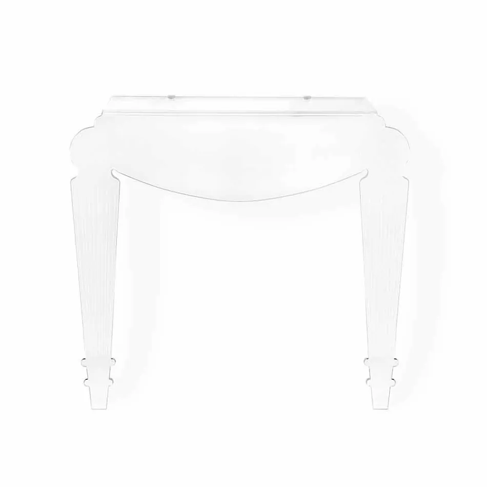 Console design en plexiglas transparent produite en Italie, Africo Viadurini