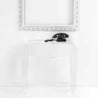 Console design en plexiglas transparent produite en Italie, Africo Viadurini