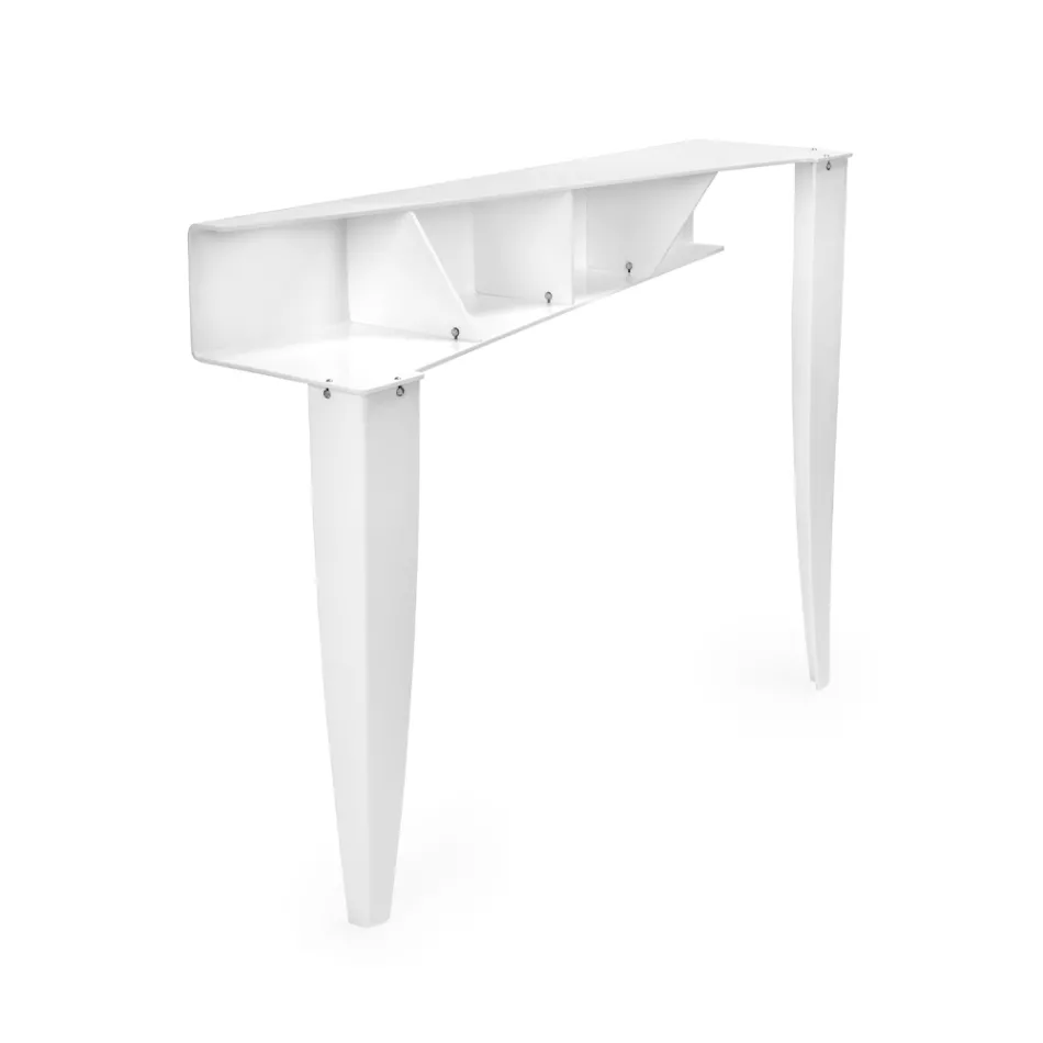 Console Fixe avec 4 Compartiments de Rangement d'Objets en PMMA Made in Italy - Aladdin Viadurini