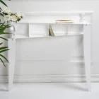 Console Fixe avec 4 Compartiments de Rangement d'Objets en PMMA Made in Italy - Aladdin Viadurini