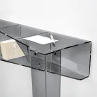 Console Fixe avec 4 Compartiments de Rangement d'Objets en PMMA Made in Italy - Aladdin Viadurini