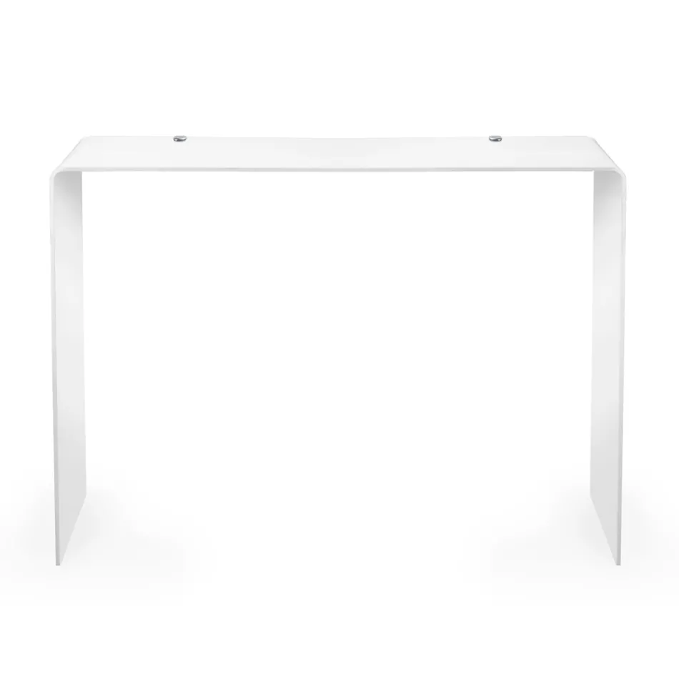 Console Fixe en Plexiglas Blanc ou Fumé Made in Italy - Genio Viadurini