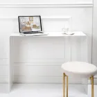 Console Fixe en Plexiglas Blanc ou Fumé Made in Italy - Genio Viadurini