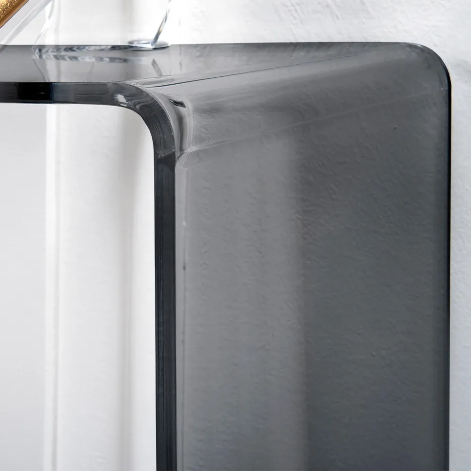 Console Fixe en Plexiglas Blanc ou Fumé Made in Italy - Genio Viadurini