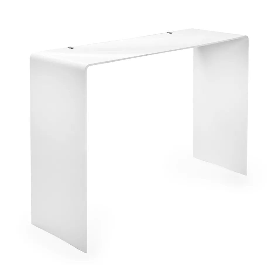 Console Fixe en Plexiglas Blanc ou Fumé Made in Italy - Genio Viadurini