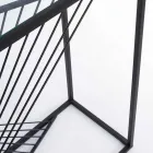 Console en acier et verre design moderne spirale originale - Sasuke Viadurini