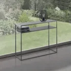 Console en Acier Peint Anthracite - Osmium Viadurini