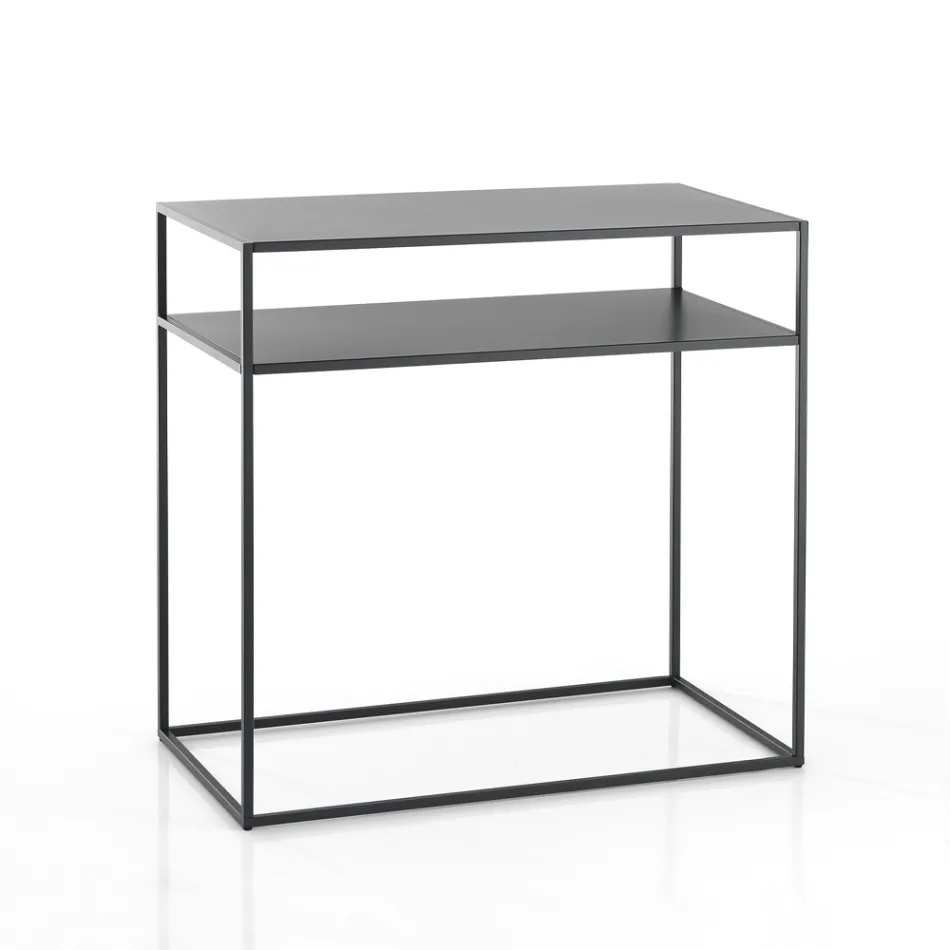 Console en Acier Peint Anthracite - Osmium Viadurini