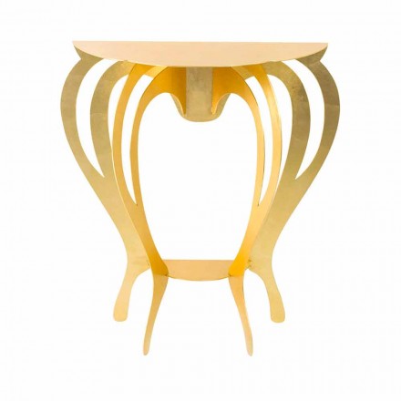 Console en fer coloré de conception moderne Made in Italy - Barbata Viadurini
